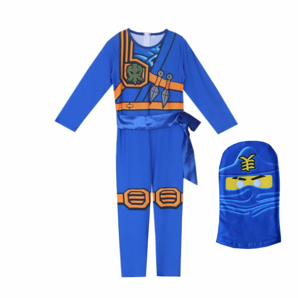 Cena LEGO NINJAGO zaawansowane najnowsze odgrywanie ról kostium chłopców i dziewczyny kombinezon zestaw Halloween Christmas Party Ninja Superhero Se
