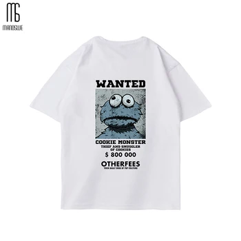 

Manoswe Casual White T-shirt Men 2019 Print Black Street Style O Neck T Shirts Summer Simple Style Short Sleeve Tee Tops