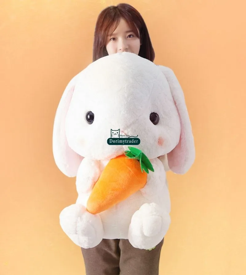 Dorimytrader 30'' 75cm Giant Rabbit Toy Stuffed Soft Plush Lovely Cartoon Doll 2 Models Free Shipping DY60478 (9)