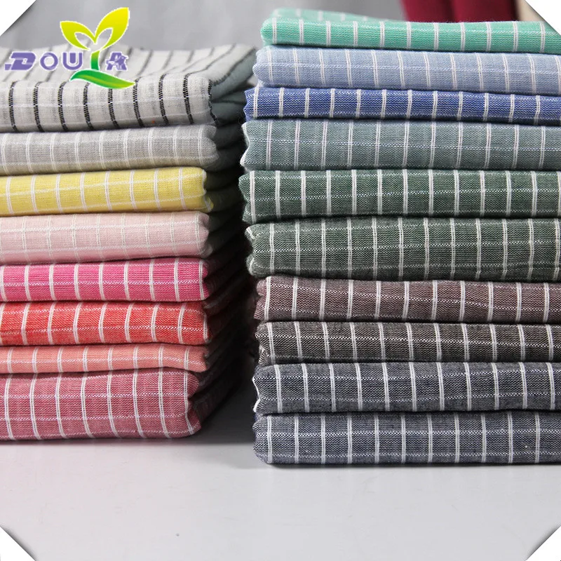 

High cotton yarn dyed fabric striped fabric spring and summer fashion striped shirt child wear fabric
