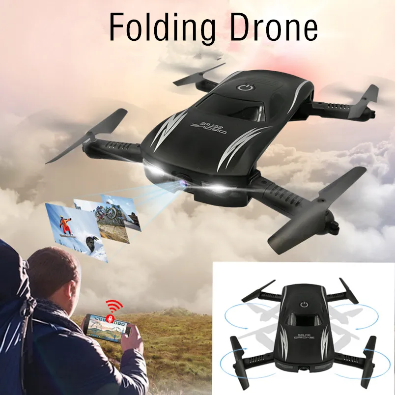 

Foldable X185 2.4GH 4CH WIFI FPV Drone With HD Camera 4-Aixs GPS Professional RC Quadcopter Car Style APP Control Drones