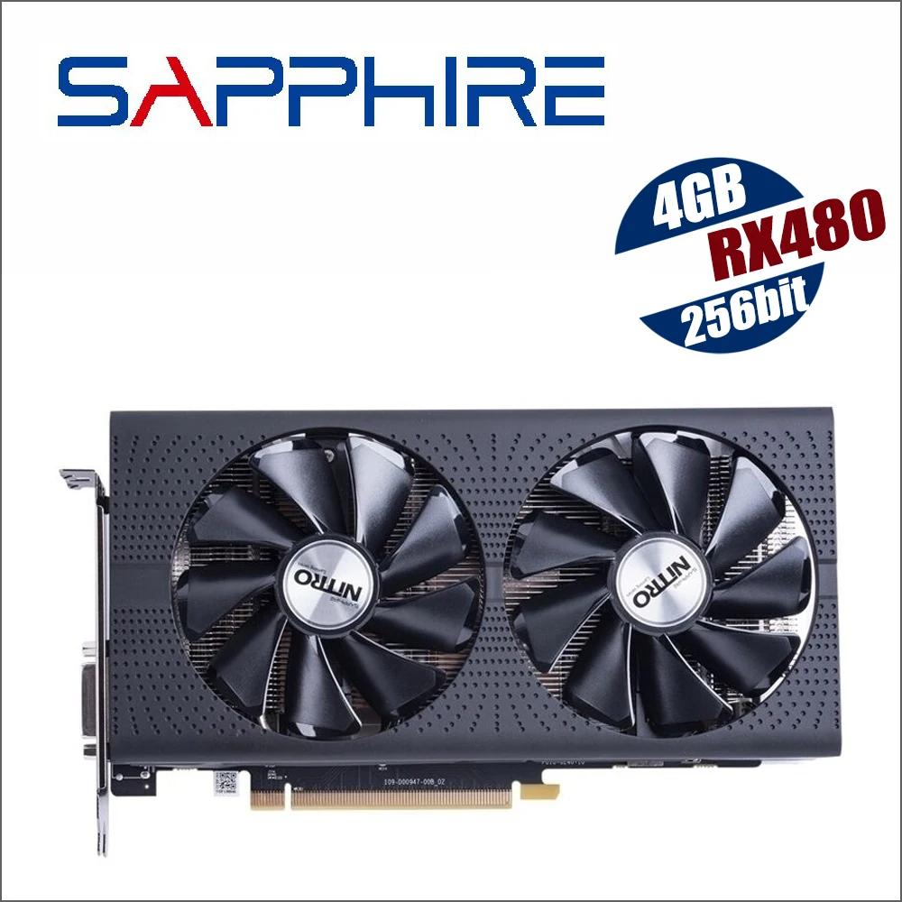 Видеокарта SAPPHIRE Radeon RX 480 4G 4GB RX480 256bit GDDR5 PCI Express 3 0 для настольных игр|Графические