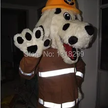 Пятнистая собака талисмана Пожарные костюм талисмана необычные платья на заказ фантазии косплей костюм тема mascotte карнавальный костюм комплект