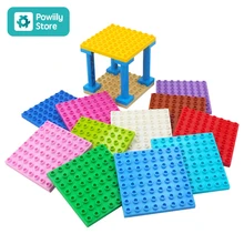Building Blocks Compatible with Duplo Kids DIY Toys ABS Plastic Building Toys Blocks Bricks Parts 8x8 Educational Learning цена Building Blocks Compatible with Duplo Kids DIY Toys ABS Plastic Building Toys Blocks Bricks Parts 8x8 Educational Learning цены онлайн