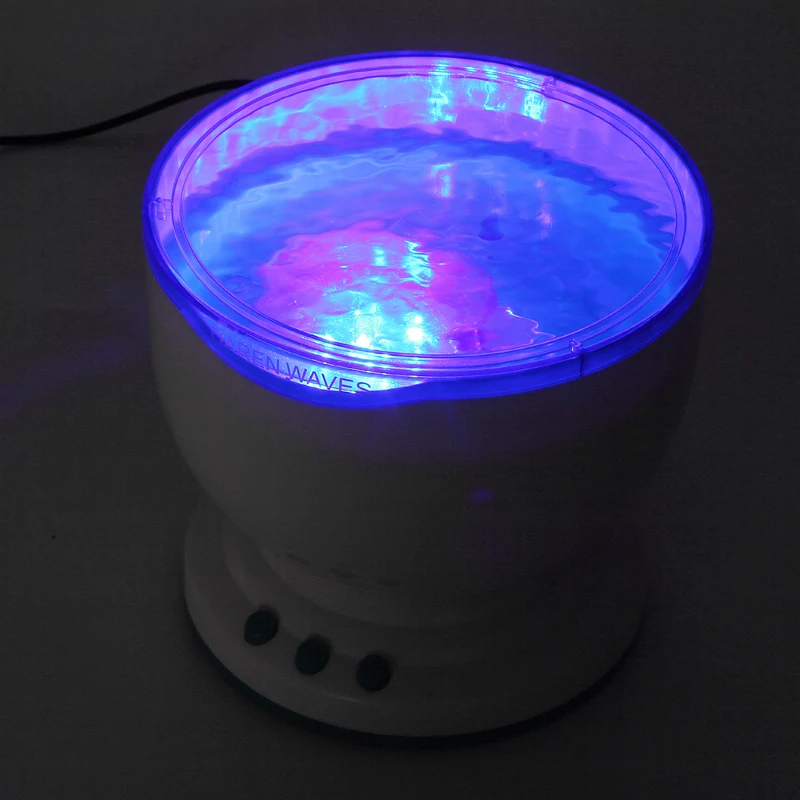 2015 New Arrival Mini Led Night Light Ocean Waves Sea Water Projector