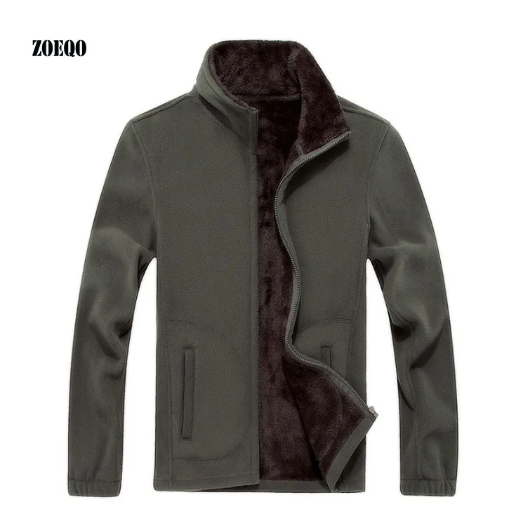 

ZOEQO Mens Softshell Fleece lined Casual Jackets Men Warm Sweatshirt Thermal Coats Solid Thickened jacket 7XL 8XL
