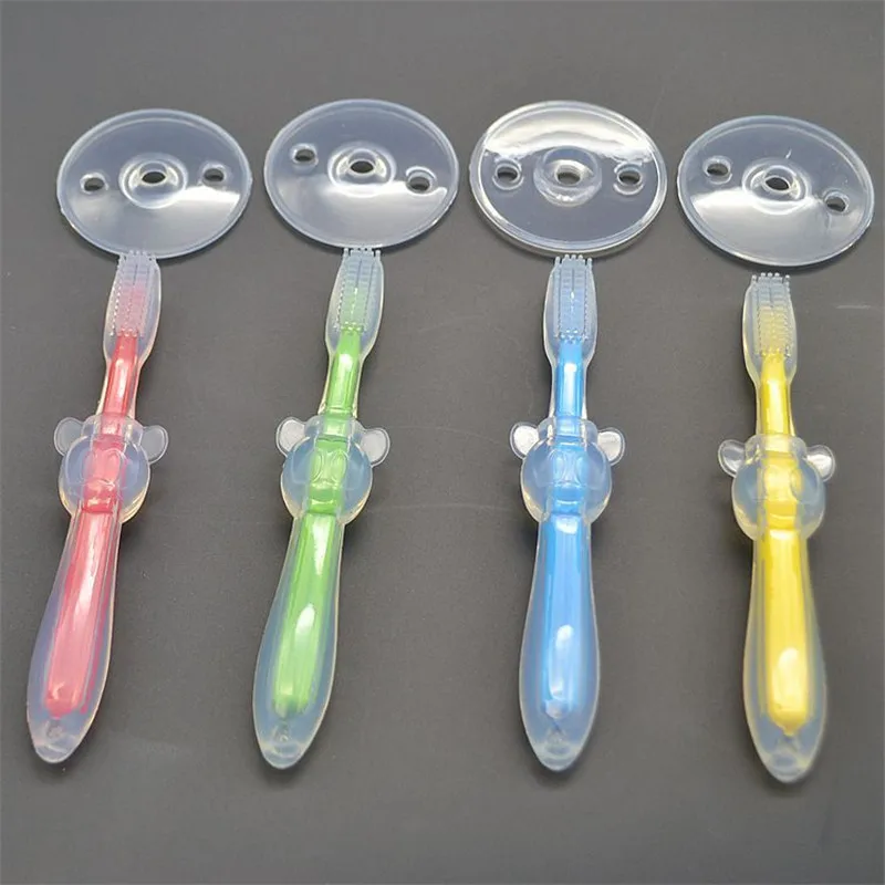 2PCS/set Kids Soft Silicone Training Toothbrush Baby Children Dental Care Tooth Brush Tools Baby kid Teething Teether