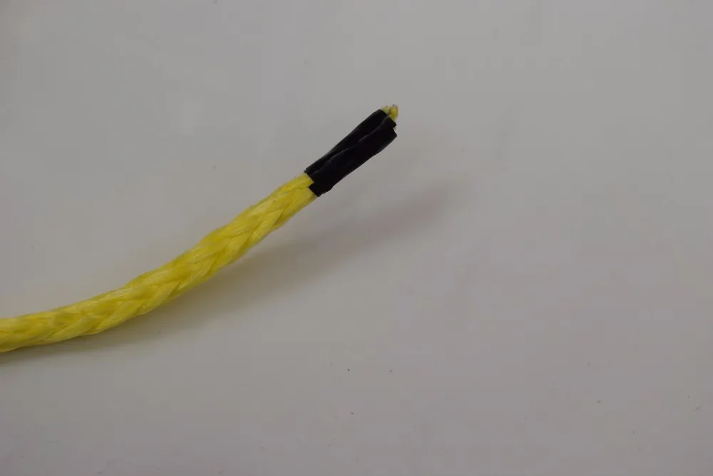 الأصفر 5 ملليمتر * 15 متر كابل و 4000lbs hawse fairlead atv الونش ، ونش لاين لل أجزاء السيارات ، الاصطناعية ونش حبل