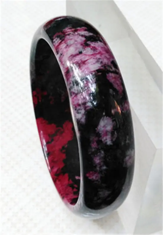

Hot sell ->@@ New Vintage Chinese Beautiful Fashion Pink RED Peach Jade Bangle Bracelet 66.2MM NEW -Top quality free shipping