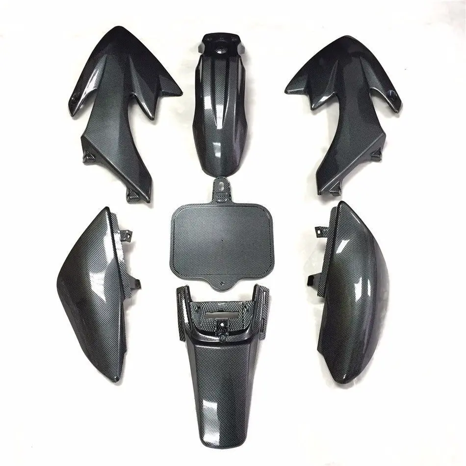 CARBON FIBER CF PLASTIC FOR Honda CRF50 XR50 Chinese Pit Bike 70cc 90c