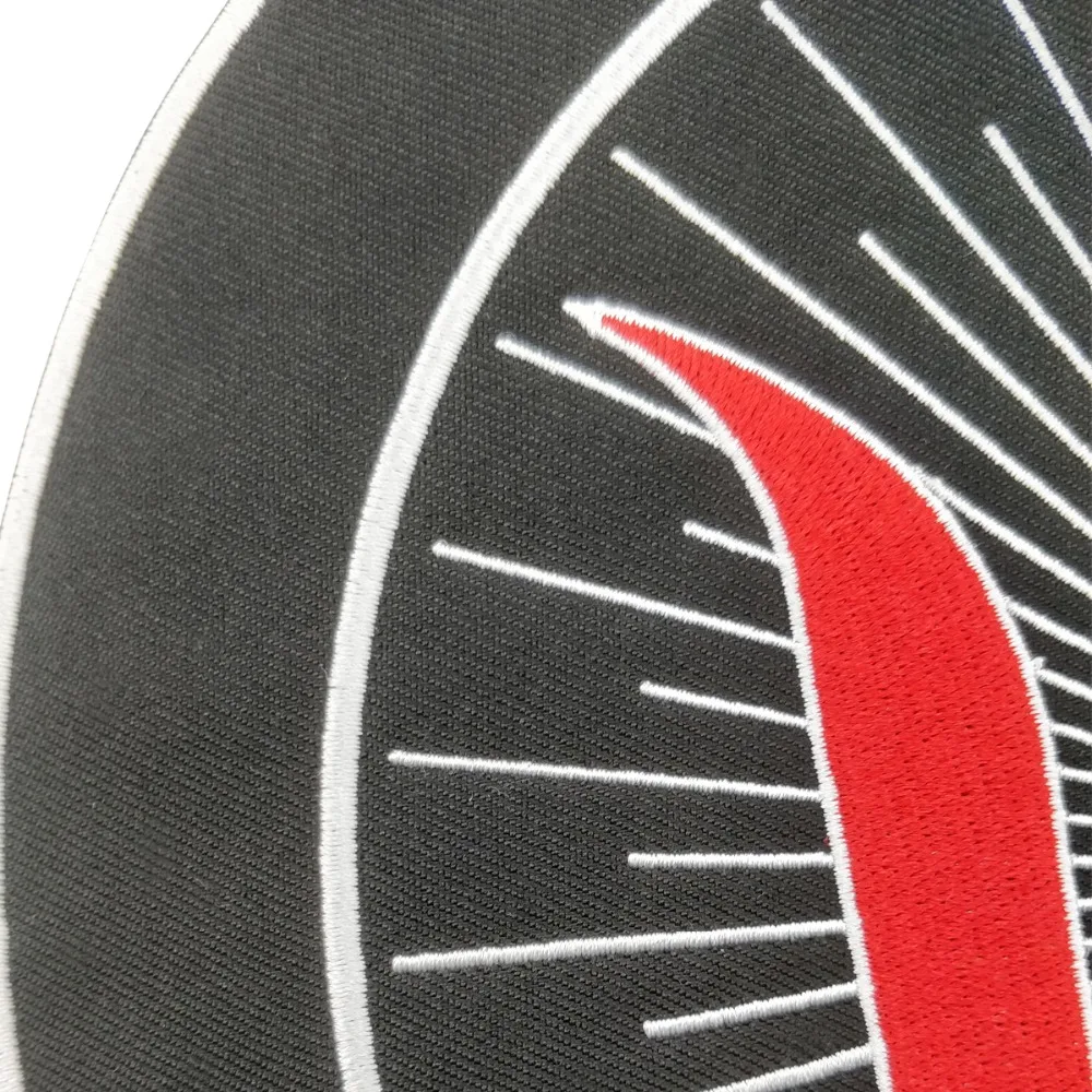 Hells fires brotherhood motorcycle patch for jacket full back embroidery custom clothing application free shipping (4)