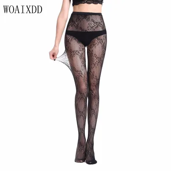 

Nylon Fishnet Pantyhose Women Thin Black Small Mesh Tights Woaixdd Fashion Solid Color High Elasticity Girls Tights Style