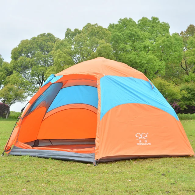 Cheap Shengyuan Large Space 3-5 Person Automatic Quick Open Family Tent Outdoor Tourist Camping Tent Travel Hiking Tent 240*240*140