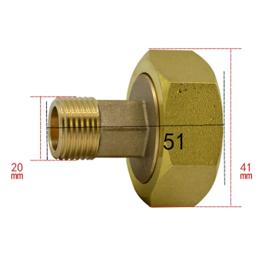 1-1/4 "BSP женщины до 1/2" BSP Мужской латунь Union трубы вода газа масло для воды метр