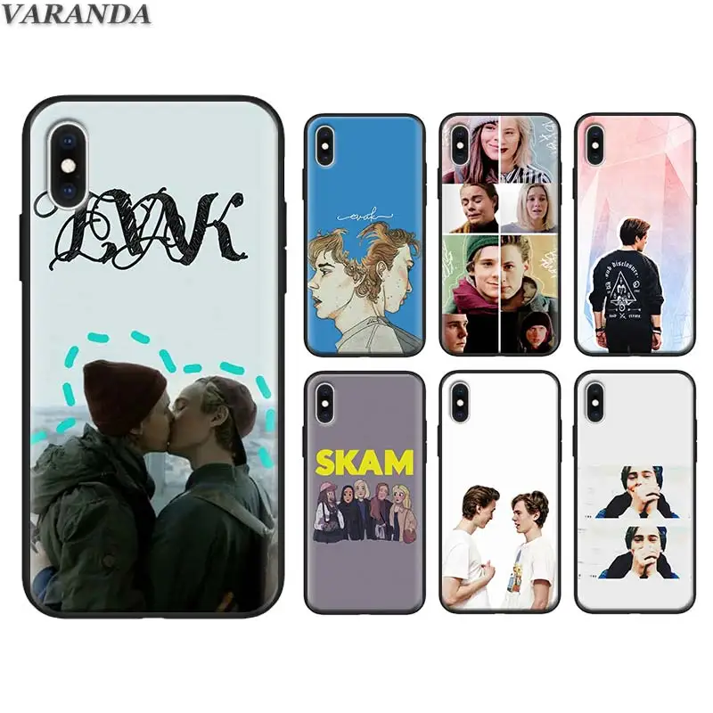 

Norwegian TV Skam Silicone Case for iPhone 6 6s Plus 7 8 Plus 5S SE X XR XS MAX Black Soft TPU Cover Coque