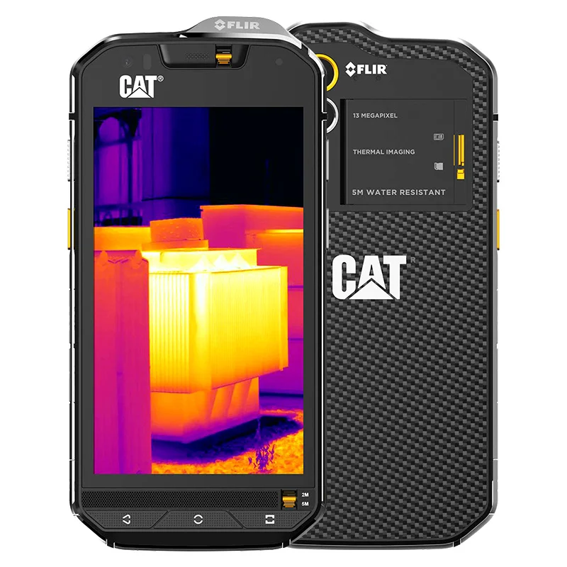 Original S60 infrarroja FLIR instalada cámara térmica 13.0mp Octa Core Android 6,0 ip68 resistente impermeable teléfono 4G LTE GPS 3 GB RAM gato Original S60 infrarroja FLIR instalada cámara térmica 13.0mp Octa Core Android 6,0 ip68 resistente impermeable teléfono 4G LTE GPS 3 GB RAM gato