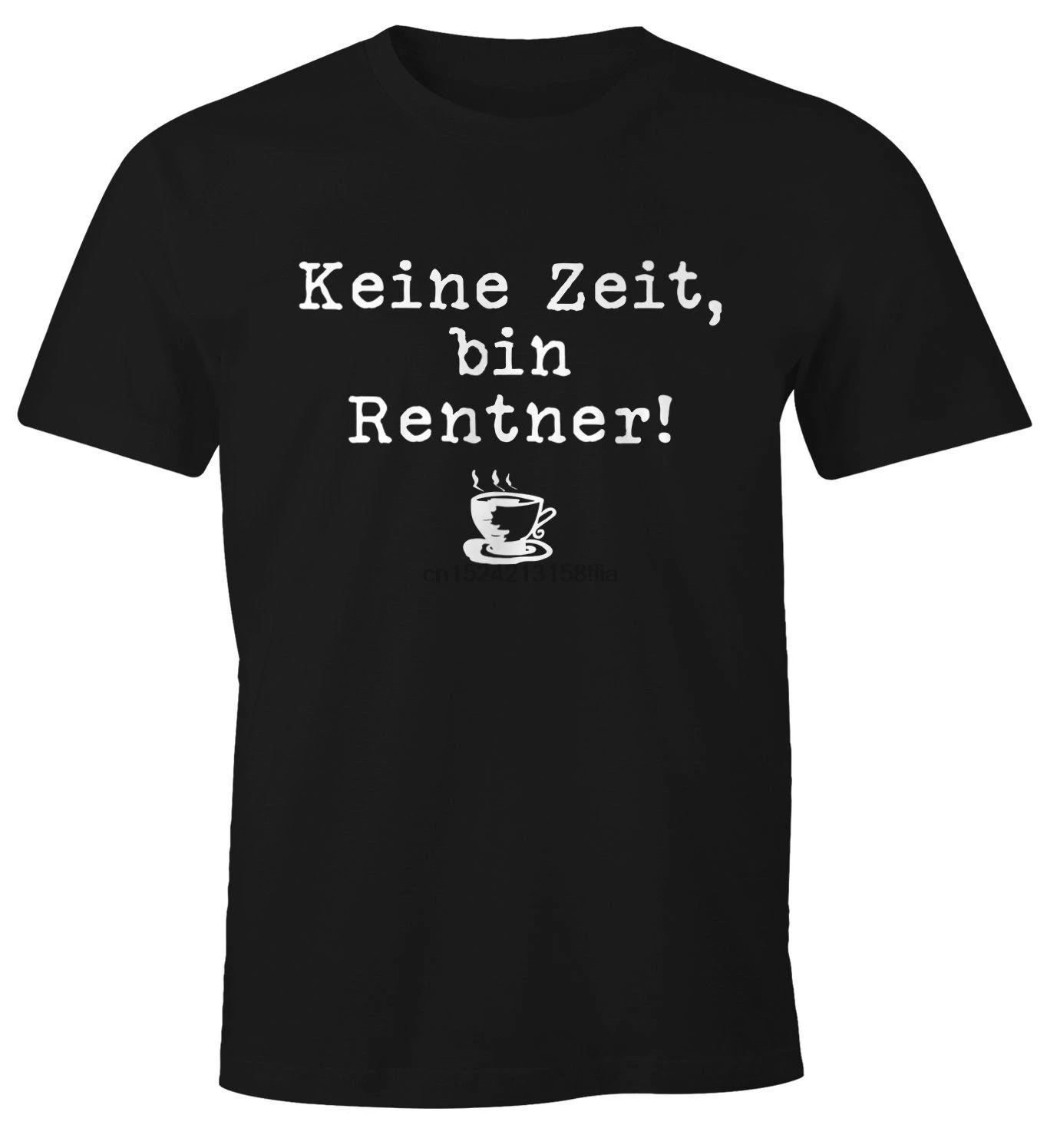Футболка Keine Zeit bin Renner Spruch летняя футболка для полных с короткими рукавами хит