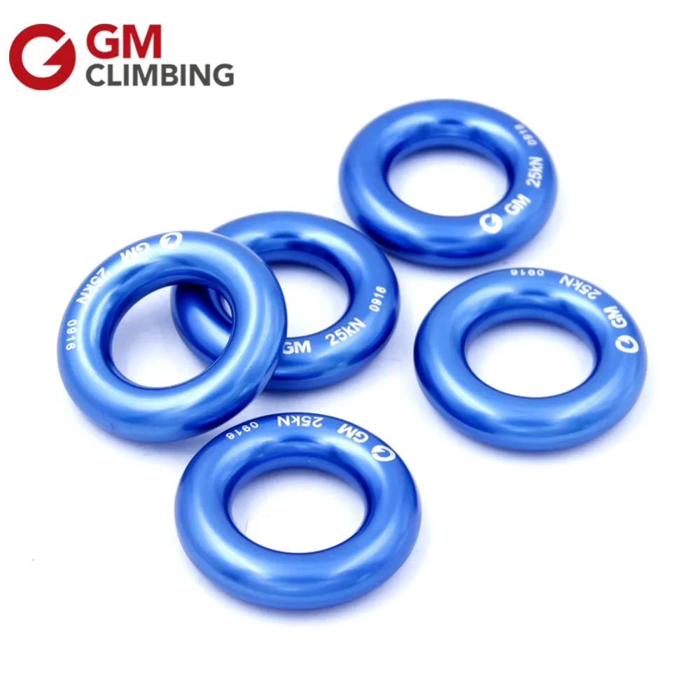 25kN Rappel Ring Aluminum Bail Outs Rappelling Rigging Rock Climbing