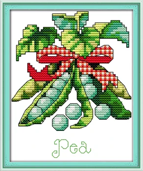 

Joy Sunday Needlework DIY Cross Stitch Sets for Embroidery Kit Pea Embroidery Cross-Stitching Wall Home Decoration Handrafts