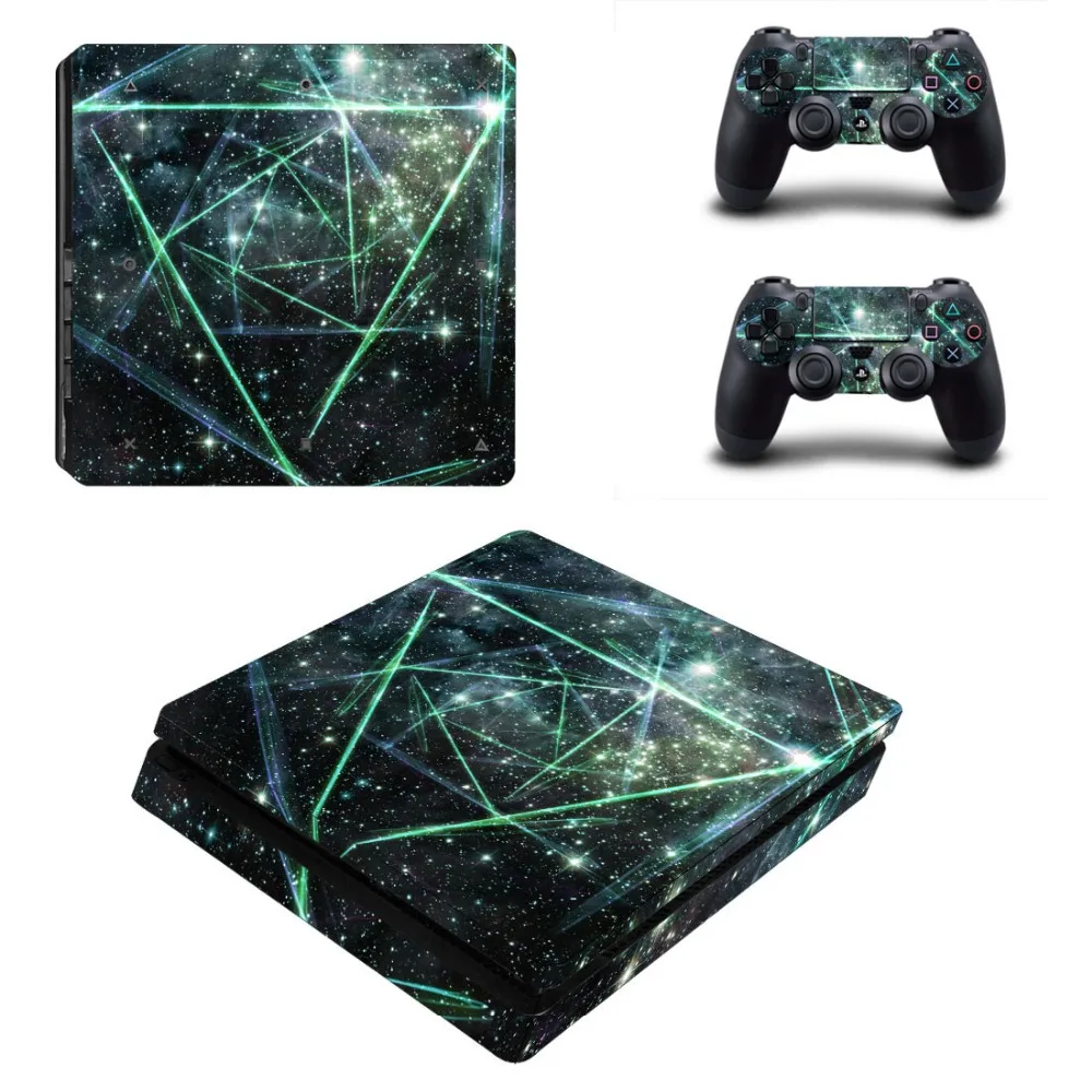 Наклейка для консоли Skin For Playstation 4 PS4 Slim виниловые наклейки 2 шт. контроллера Play