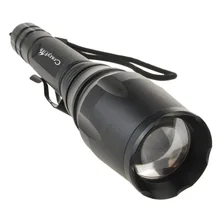 Алюминий 2000 люмен CREE xm-l T6 мощный светодиодный тактический фонарик масштабируемой 5-режим Водонепроницаемый факел linternas свет 2x18650