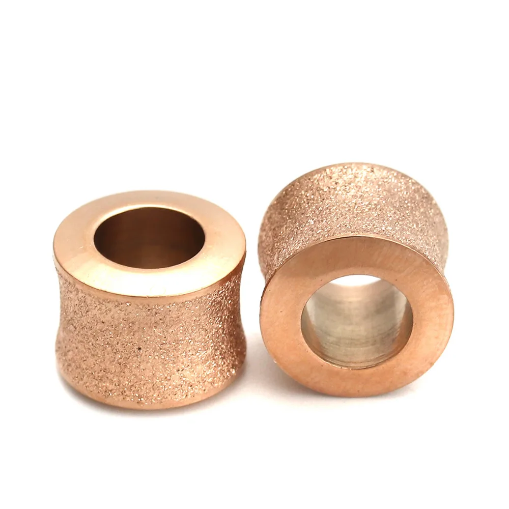 

DoreenBeads 304 Stainless Steel Spacer Beads Cylinder Rose Gold Sparkledust 11mm( 3/8") x 9mm( 3/8"), Hole: Approx 6.1mm, 2 PCs