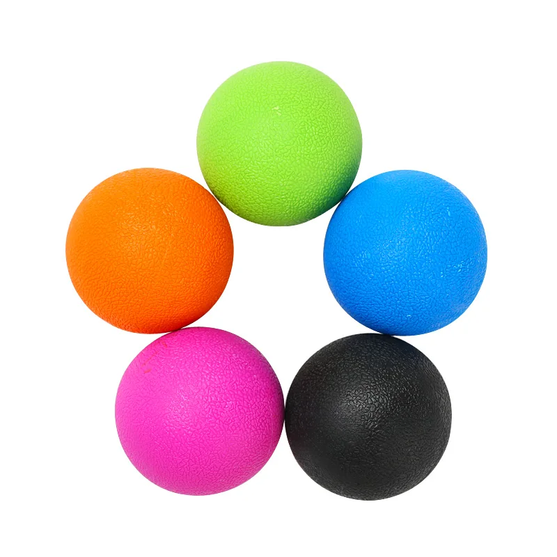 TPE Fascia Ball Lacrosse Muscle Relaxation Exercise Sports Fitness  Yoga Peanut Massage Ball Trigger Point Stress Pain Relief