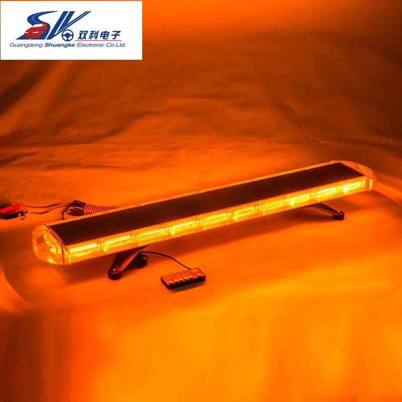 Blue//Amber Beacon 11/" Mini Light Bar Emergency Fire LED Light Strobe Flashing