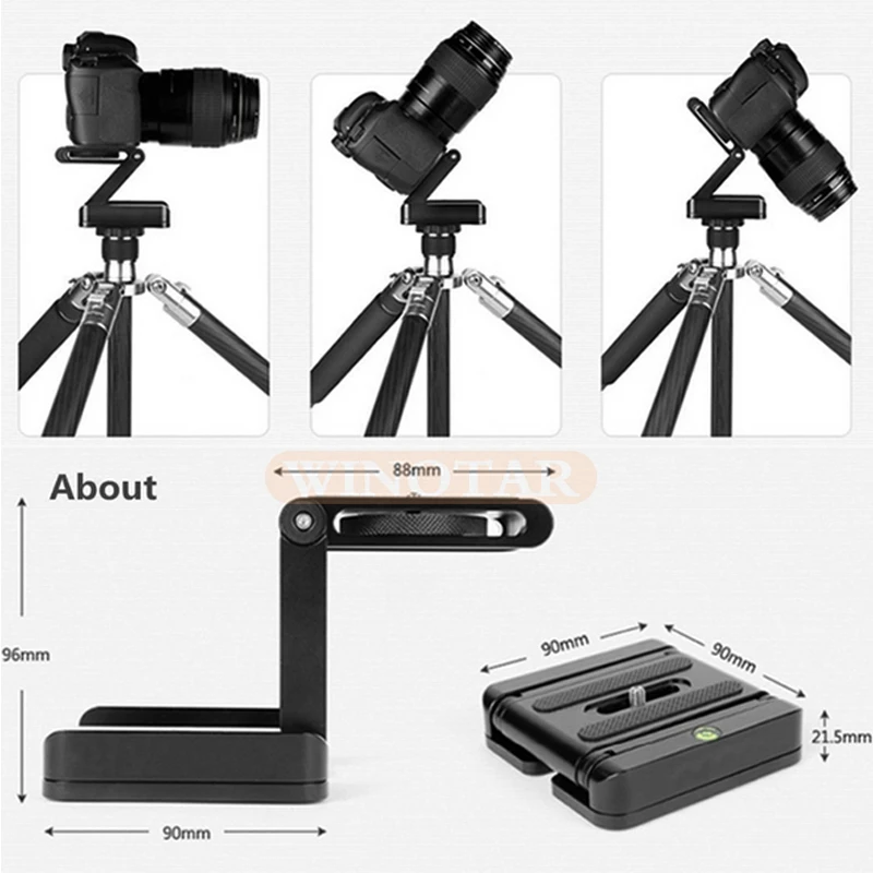 Z Type Tripod Heads Solution Photography Studio Camera Tripod Z Pan & Tilt Flex Tilt Head Aluminum Alloy For Nikon Canon Camera