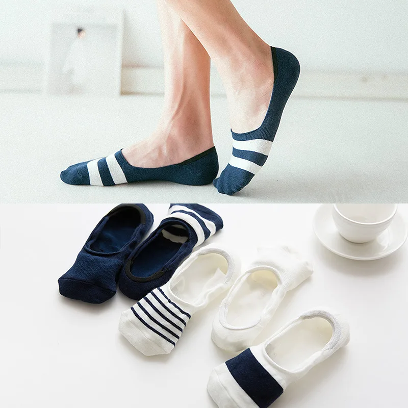 

TWTZQ 5 Pair/Lot High Quality Casual Socks Men Harajuku Casual Non-Slip Cotton Crew Sock Meias Boat Socks 2WZ321