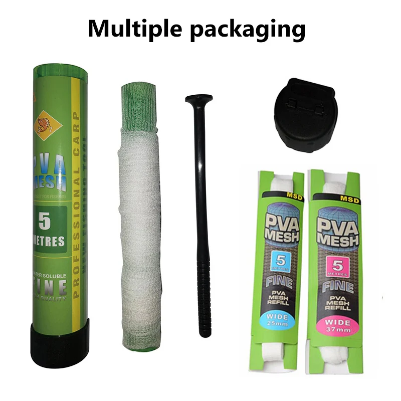 1PCS-5M-Water-Dissolving-PVA-Narrow-Mesh-Tube-Net-Carp-Fishing-Feeder-Lures-Refill-Plunger-Bar (3)