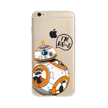 For iPhone 6S Case Star Wars The Force Awakens BB 8 BB8 Droid Robot Soft TPU