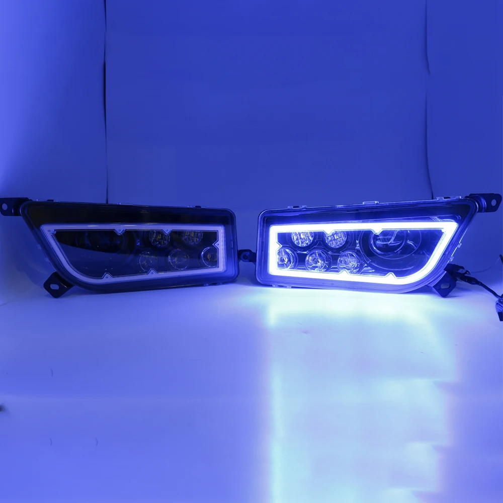 Black Polaris RZR 1000 LED Halo Headlight 2015-2016 for Polaris RZR 900 Led Headlight Kit 2014-2016 RZR XP 1000 XP TURBO Lamp (1)