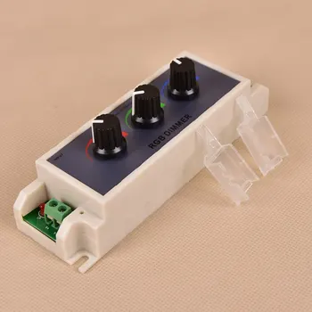 

New RGB Dimmer Stepless Adjustable Switch LED Strip Lights Controller DC 12-24V Three way switch