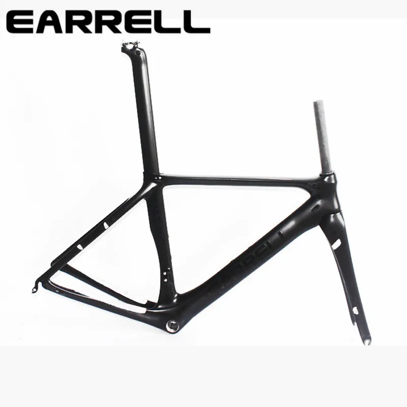 

2017 EARRELL carbon bike frame 700C bicycle carbon road frameset with fork accessories brake chinese carbon frames WITHE