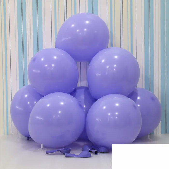 10 шт., 10 дюймов, 2,2 г, белые латексные шары в виде макарон, воздушные шары конфетти, надувные шары, Гелиевый шар, товары для дня рождения, свадьбы, вечеринки - Цвет: 2.2gMac D15 PinkBlue