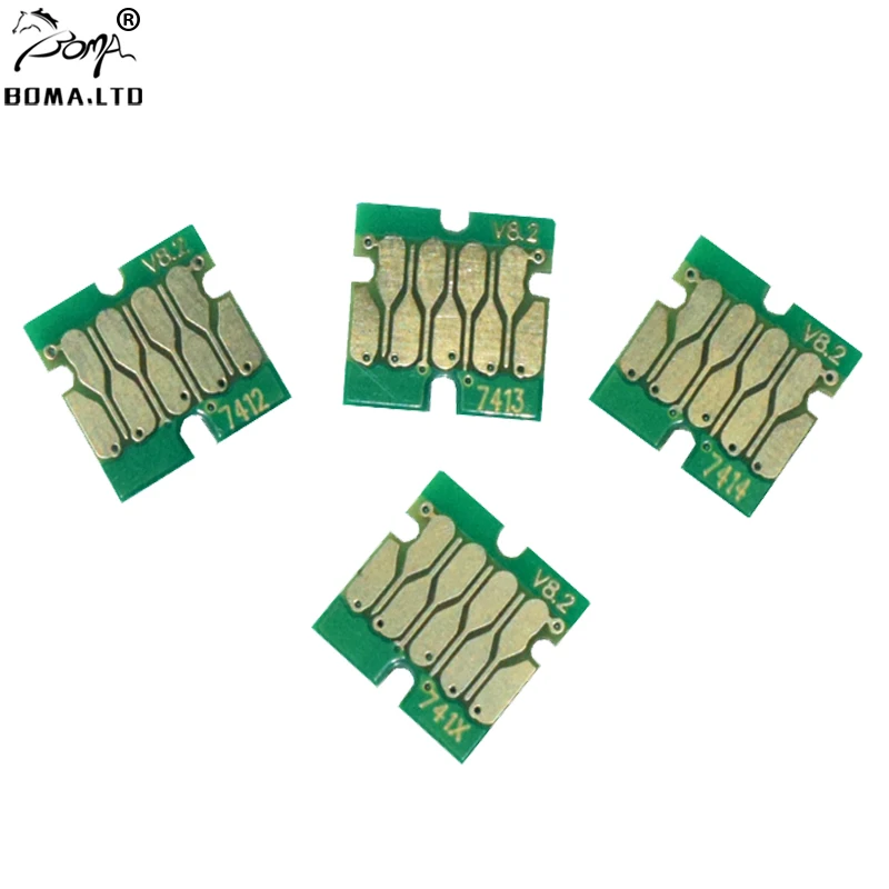 

T741X T7411 -T7414 Cartridge Chip For Epson SureColor F6000 F6070 F6200 F6270 F7000 F7070 F7100 F7170 F7200 F7270 INK Tank Chip