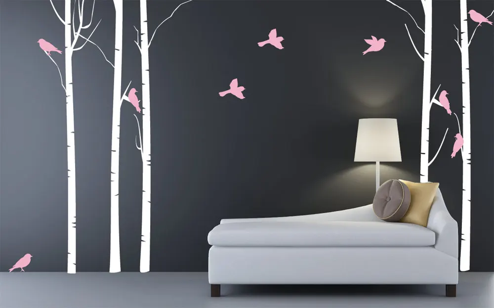Forest Trees Wall Sticker Vinyl Transfer Decor Huge Graphic Decal Giant Art UK 