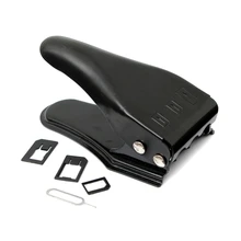 100 шт 3 в 1 нано микро резак для сим-карт для iPhone 6 plus 5 5S samsung Nano SIM+ Бесплатный адаптер для сим-карты