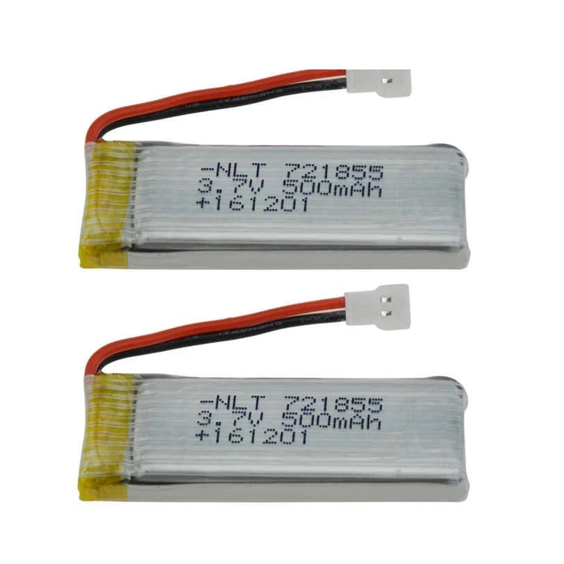 

HIPERDEAL High Capacity 2PC 3.7V 500mAh Li-Polymer Battery For JJRC H37 RC Quadcopter H40 Sep26