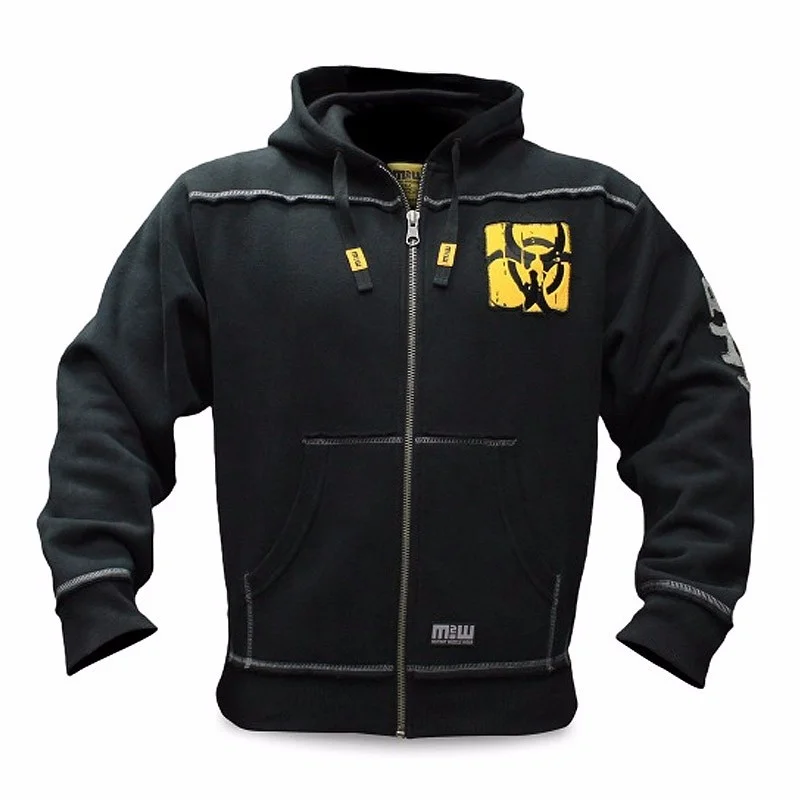  Mutant Winter Fitness Men Gyms Hoodies Sweatshirt Bodybuilding Hoody Zipper Casual Sweatshirt Men's