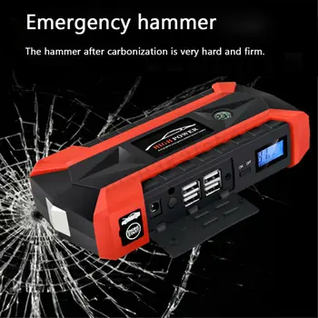 

U.S./European/English plug black and red leather bag color box packaging Emergency Start Energy Storage System for Vehicles