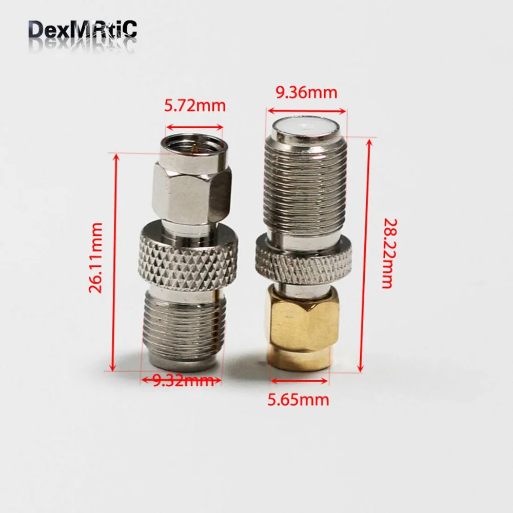 1 шт. SMA-F коаксиальный адаптер F Женский Джек к SMA штекер RF конвертер прямой