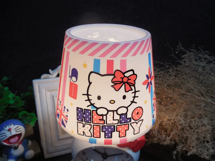 Прибытие usb-флеш-накопитель Hello Kitty плагин лампа мультфильм дизайн теплый свет для спальни прикроватный столик лампа лучший дешевый семейный подарок