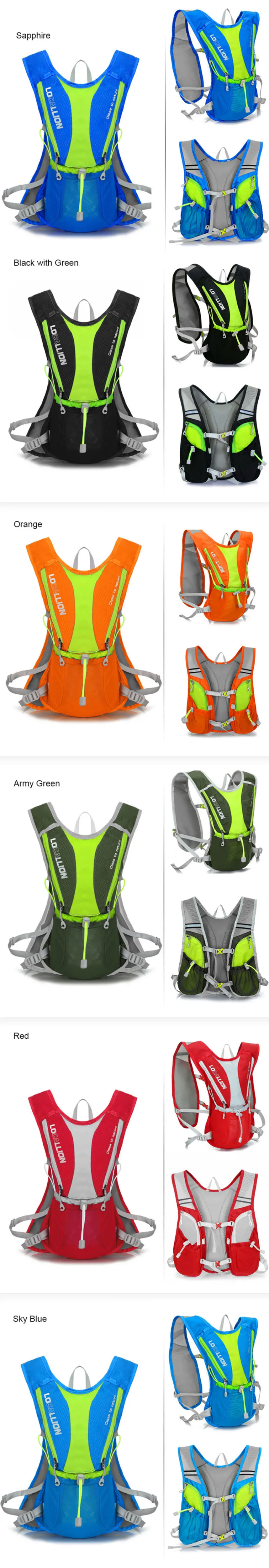 Bolsa de Desporto ao ar Livre Leão Local Acampamento Mochila Caminhadas Equitação Escalada Bolsas Reflexivo Multifuncional Bicicleta Ciclismo 5l 7 Saco de desporto ao ar livre leão