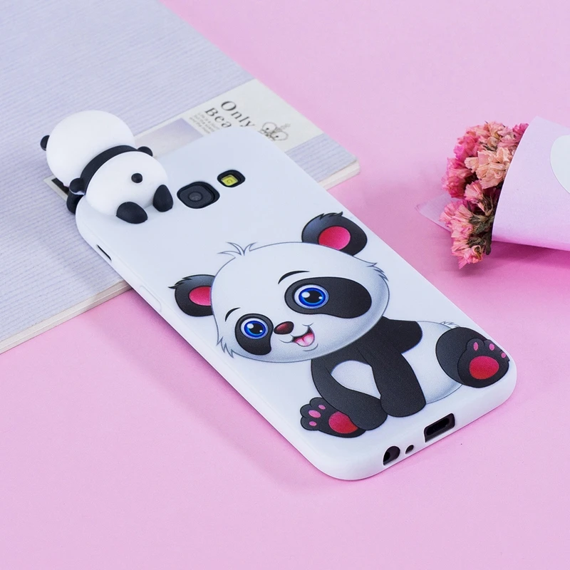 

For Coque Samsung Galaxy A3 2017 Case 3D Cartoon Cat Panda Soft Silicon Back Cover For Samsung A3 2017 A320 Capinha Housing