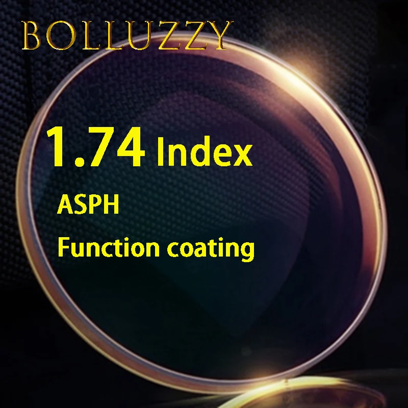 

1.74 index HMC ASPH resin clear lenses green coat high quanlity optical prescription clear lenses aspheric surface optical lens