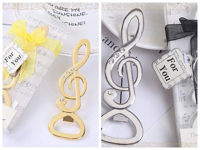 

(20 Pieces/lot) Event and Party Guest Gifts of the music love Bottle Opener Wedding Favors For Party Favors Gift