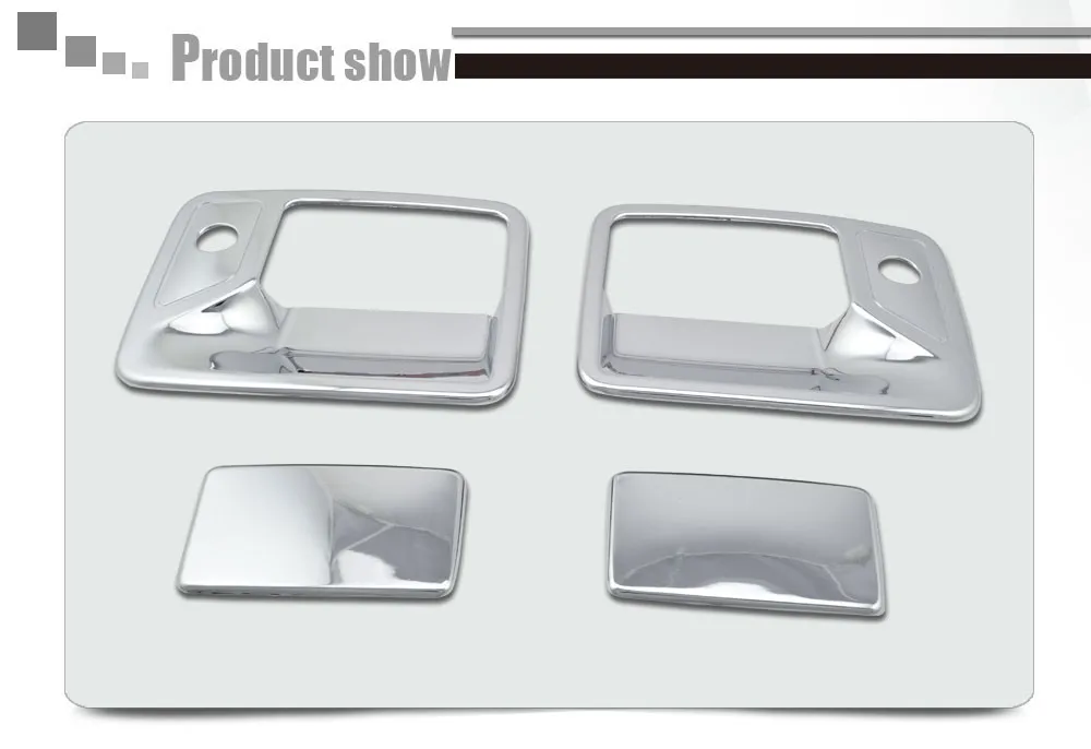 1997-2006 F250 Chrome Door Handle Cover Super Duty 2D W PSKH ABS Chromium Styling For Ford B