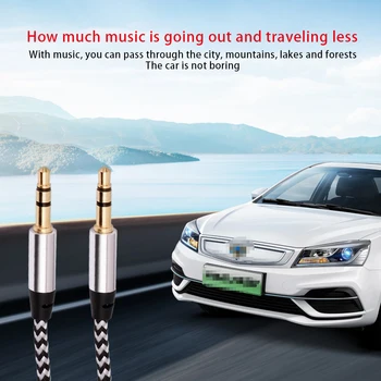

Aux Cable Jack 3.5mm Audio Cable 3.5mm Jack Speaker Cable Male to Male Car Aux Cord for JBL Headphone iphone Samsung AUX Cord